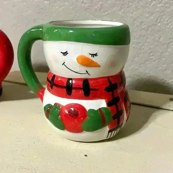 Holiday Santa‎ and Snowman Ceramic Mugs - Picture 4 of 7